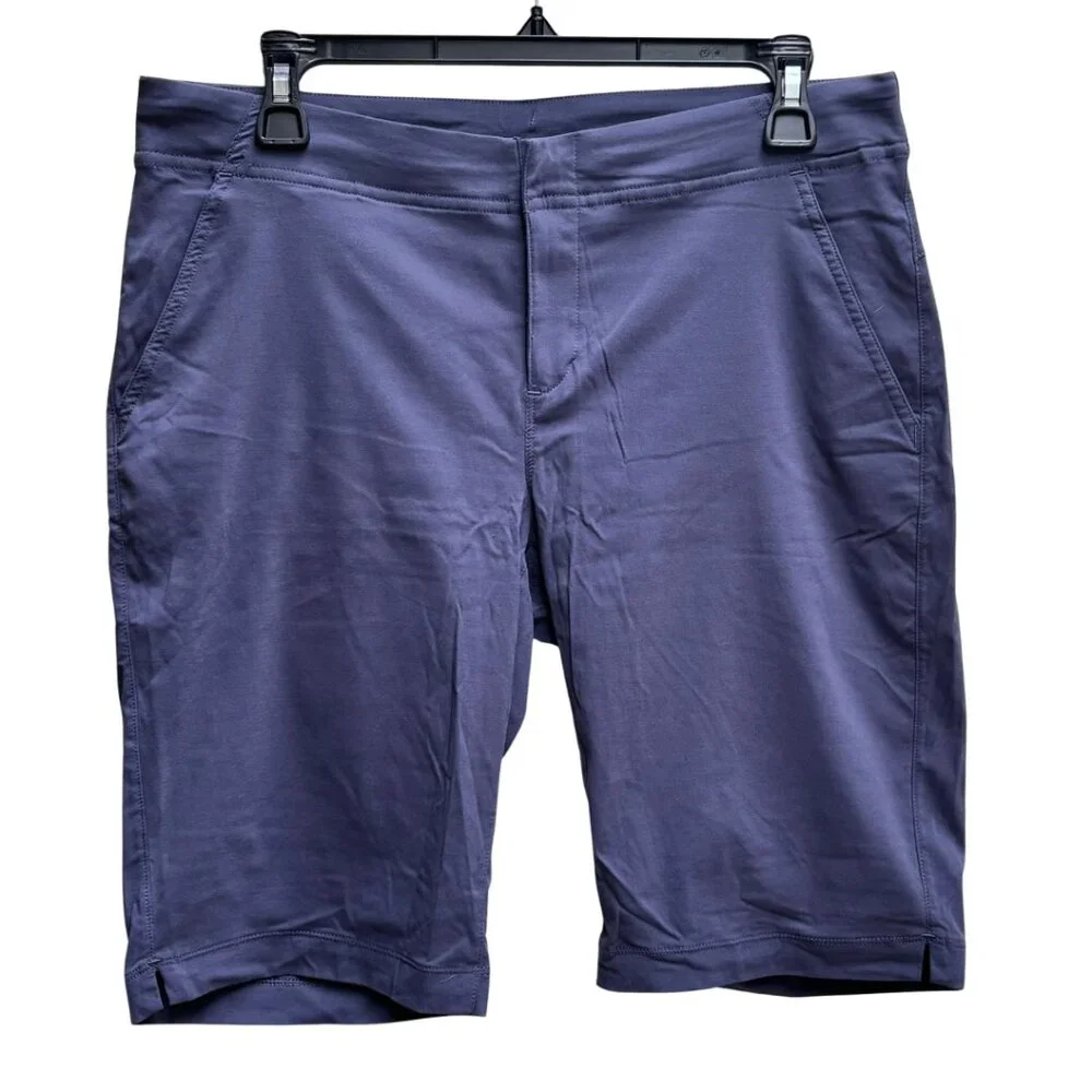 Columbia Women Omni-Shield Blue 11” Inseam Hiking Outdoor Pockets Shorts Size 10 - Picture 5 of 7